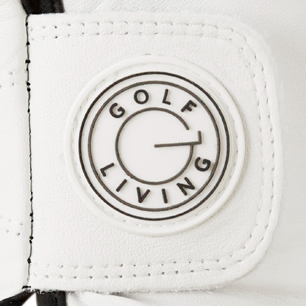 Golfhandske - Kvinder klassisk hvid m/sort kant